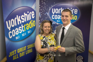 Bravery awards winner Andrew Askew celebrates with his wife Lisa