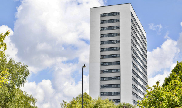Salisbury Tower, Birmingham - showing SPW600 window replacement