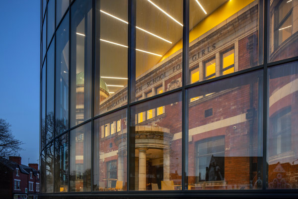 Example of SF52 curtain wall used for Doncaster Girls School